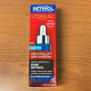 L'Oreal Paris Revitalift Night Serum w/ Retinol NEW